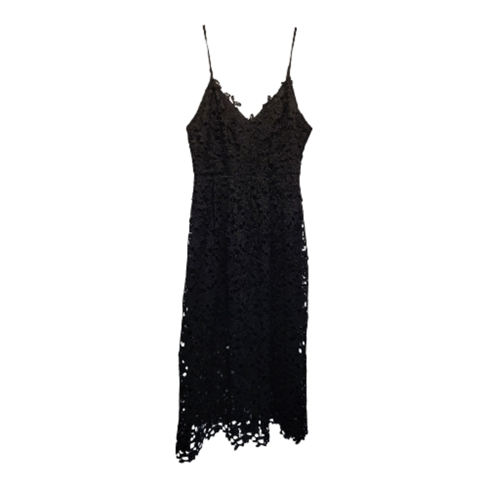 ASTR the Label Elegant Black Lace Illusion Midi Dress - Size XL - Picture 4 of 11